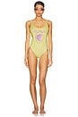 view 1 of 3 Swim One piece in Pale Yellow & Dusty Lavender