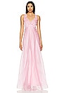 view 1 of 3 Long Organza Dress in Pink