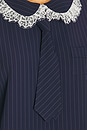 view 5 of 5 Tie Boxy Shirt in Blue Basic Stripes