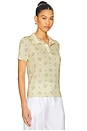 view 2 of 4 POLO COM ESTAMPA FLORAL in White, Yellow & Green