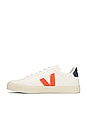 view 5 of 6 Campo Sneaker in Extra White, Orange, & Fluo Cobalt