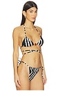 view 2 of 4 Norah Triangle Bikini Top in Zebra
