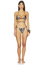 view 4 of 4 Norah Side Tie Bikini Bottom in Zebra