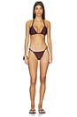 view 4 of 5 Sole Bikini Bottom in Chocolate