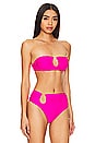 view 3 of 5 Sofia Bikini Top in Hibiscus