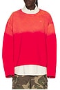 view 1 of 5 Oversized Cropped Crewneck Sweatshirt in Red