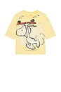 view 4 of 4 x Peanuts Snoopy Jersey in Yellow