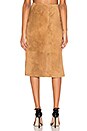 view 3 of 4 Defiant Pencil Skirt in Tan