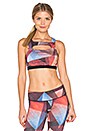 view 1 of 4 Print Radical Bra in Rust