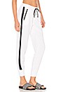 view 1 of 4 Unwind Rib City Pant in White & Black