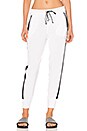 view 2 of 4 Unwind Rib City Pant in White & Black