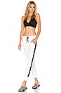 view 4 of 4 Unwind Rib City Pant in White & Black