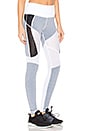 view 2 of 4 Diligence Legging in Heather Grey & White