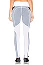 view 3 of 4 Diligence Legging in Heather Grey & White