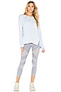 view 5 of 5 Soothe Tie Back Pullover in Periwinkle