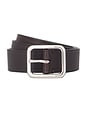 view 2 of 3 35mm Flat Pebble Belt in Chocolate