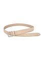 view 1 of 2 30mm Stitched Suede Belt in Horchata