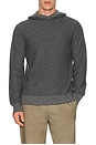 view 3 of 4 Jacquard Long Sleeve Hoodie in Coastal
