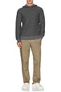 view 4 of 4 Jacquard Long Sleeve Hoodie in Coastal