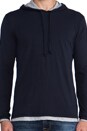 view 4 of 5 Double Layer Hoodie in Coastal