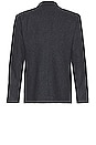 view 2 of 4 Wool Flannel Herringbone Blazer in Coastal & Medium Heather Grey