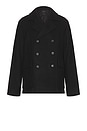 view 1 of 4 Wool Peacoat in Black