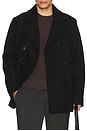 view 3 of 4 Wool Peacoat in Black