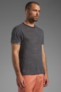 view 2 of 5 Striped Linen Tee en Coastal/Ecru in Coastal & Ecru