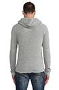 view 3 of 4 Thermal Hooded Henley in Heather Steel