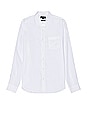 view 1 of 3 Linen Long Sleeve Shirt in Optic White