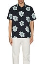 view 3 of 3 Apple Blossom Short Sleeve Shirt in Coastal & Ceramic Blue