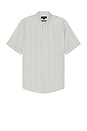 view 1 of 5 Shadow Stripe Short Sleeve Shirt in Alabaster & Limestone
