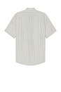 view 2 of 5 Shadow Stripe Short Sleeve Shirt in Alabaster & Limestone