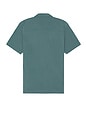 view 2 of 3 Pique Cabana Short Sleeve Button Down Shirt in Mirage Teal