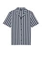 view 1 of 3 Jacquard Rope Stripe Shirt in Venice Blue & Blue Cloud