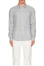 view 4 of 4 Houndstooth Seperate Placket Long Sleeve Shirt in Broad Leaf & Optic White