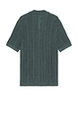 view 2 of 4 Desert Texture Stripe Cabana Shirt in Marlin Teal