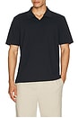view 3 of 4 Mesh Knit Johnny Collared Shirt in Cabo Blue