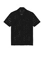 view 2 of 4 CAMISA ABOTONADA KNIT CROCHET in Black