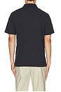 view 2 of 4 Mesh Knit Snap Short Sleeve Polo in Coastal Blue