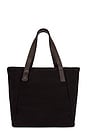 view 1 of 6 Extra Large Canvas Tote in Black & Tobacco