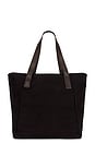 view 2 of 6 Extra Large Canvas Tote in Black & Tobacco