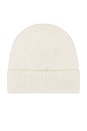 view 3 of 3 Cashmere Boucle Cuffed Hat in White Sand