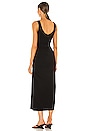 view 3 of 3 Cotton Sleeveless Wrap Dress in Black
