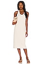 view 1 of 4 Ribbed Racerback Tank Dress in Bone