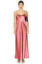 view 1 of 3 Bias Slip Maxi Dress in Peony Wood