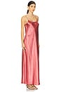 view 2 of 3 Bias Slip Maxi Dress in Peony Wood