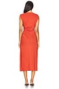 view 3 of 3 Cowl Neck Muscle Tee Dress in Brick Rose