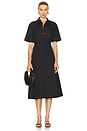 view 2 of 4 Short Sleeve Shirt Dress in Black