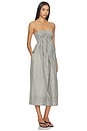 view 2 of 4 Tie Smocked Cami Dress in Off White & Smoke